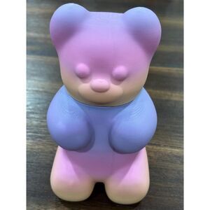 Gummy Bear Candy Jar | Pastel Ombre Storage Container, Desk Organizer